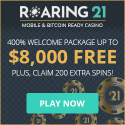 Roaring21 casino welcome bonus