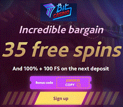 7bit casino Joker 35  freespins bonus