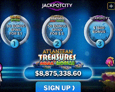 Jackpotcity exclusive excellent sign up bonus