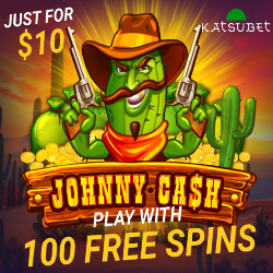 Katsubet 100free spins 10$ deposit