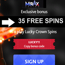 Mirax Casino 55 free spins