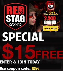 redstag casino 15 dollar free