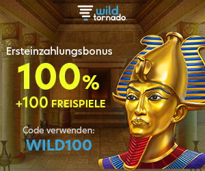 Wild tornado casino DE 100free spins