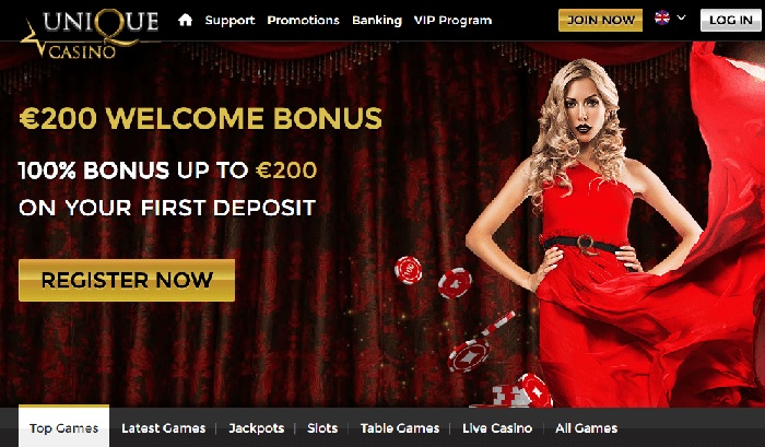 unique casino 10 free spins exclusive offer