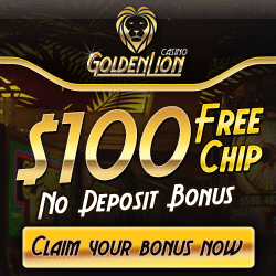 Golden Lion casino $100 free nodeposit!