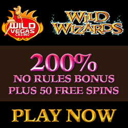 wildvegas casino 200% bonus + 50 free spins